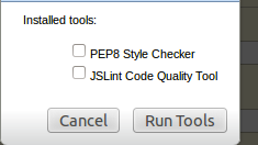 Maybe we could style this in a way which will allow expansion. Eventually I'd like us to add information about which tools have already been executed, or have been trigger to execute. Maybe a table/grid would be a better style?