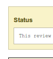I'd like if this matched the review request template a little more closely. Namely, use a background color of "#e0e0e0", a border of "1px #808080 solid", and bold h1 text that says either "This change has been marked as submitted." or "This change has been discarded."
For examples of the look, see these:
http://reviews.reviewboard.org/r/3747/
http://reviews.reviewboard.org/r/3559/
We'd essentially want that without the "Reopen" button or the text field (since the close email would be sent before the user has the opportunity to fill in the text).