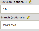 I think we should probably use single line input boxes for these (similar to the branch field describing the review request). I think it would look nicer, more compact, and it's all the functionality we need.