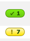 Can you make the exclamation point a little smaller and darker? It doesn't look like quite the same style as the check-mark.