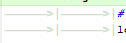 Any thoughts on using U+21E5 (rightwards arrow to bar) instead of >| ?

You could then connect it to the line using U+23AF instead of `&mdash;`