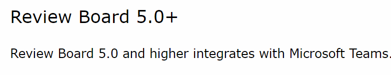 Might be worth just saying Review Board 7+. I don't know whether we want to guarantee RB5/6 compatibility for rbintegrations 4.